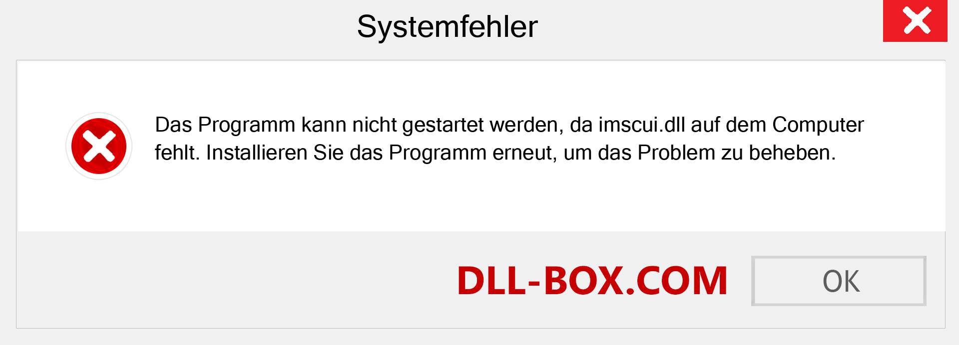 imscui.dll-Datei fehlt?. Download für Windows 7, 8, 10 - Fix imscui dll Missing Error unter Windows, Fotos, Bildern