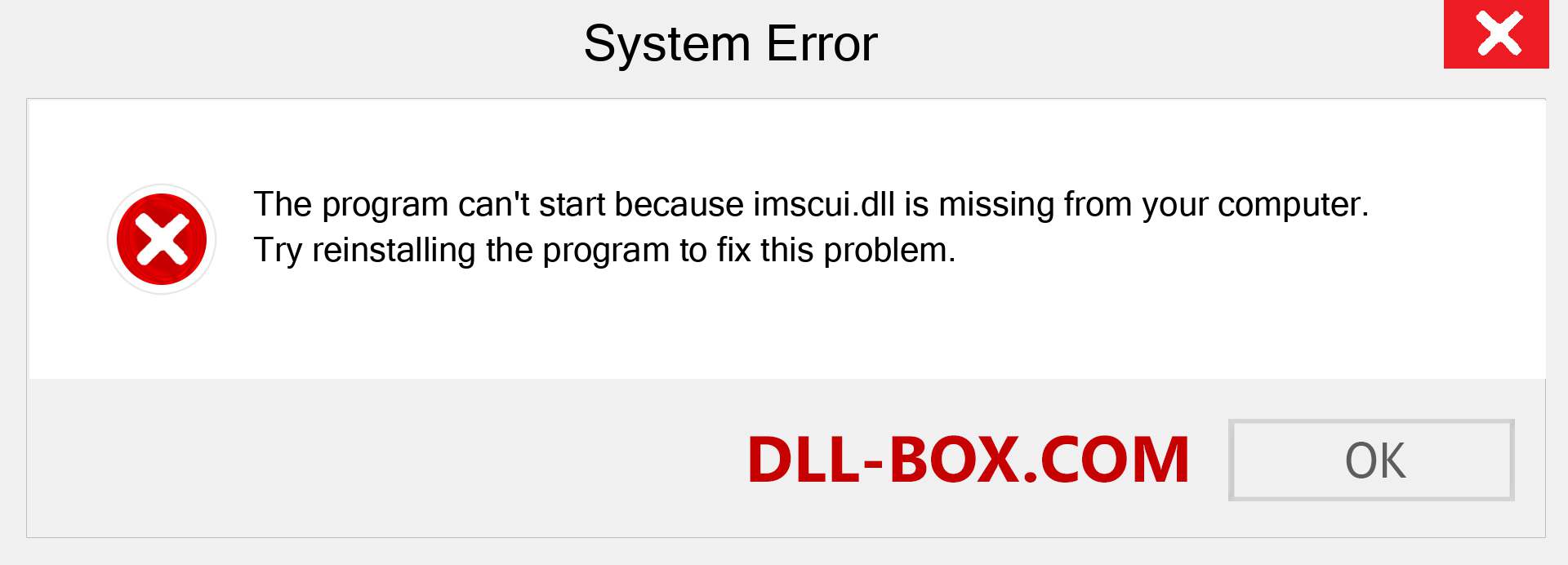  imscui.dll file is missing?. Download for Windows 7, 8, 10 - Fix  imscui dll Missing Error on Windows, photos, images