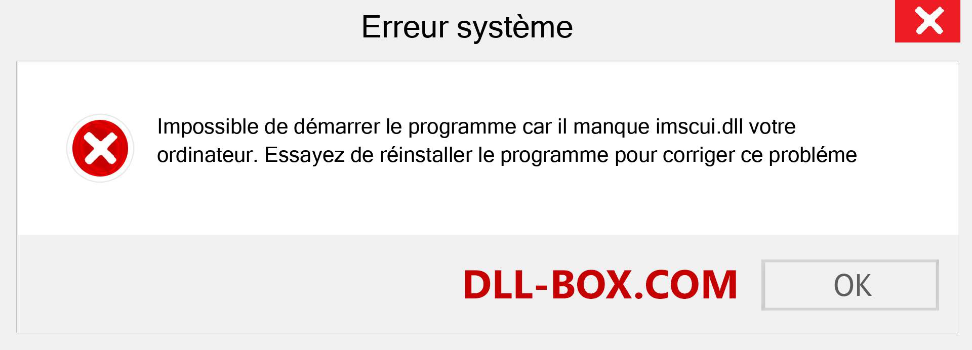 Le fichier imscui.dll est manquant ?. Télécharger pour Windows 7, 8, 10 - Correction de l'erreur manquante imscui dll sur Windows, photos, images