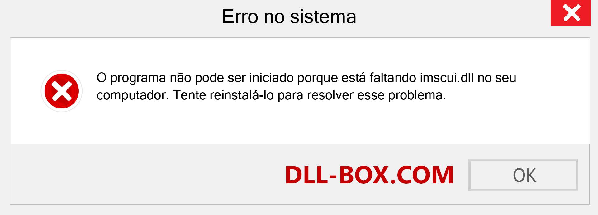 Arquivo imscui.dll ausente ?. Download para Windows 7, 8, 10 - Correção de erro ausente imscui dll no Windows, fotos, imagens